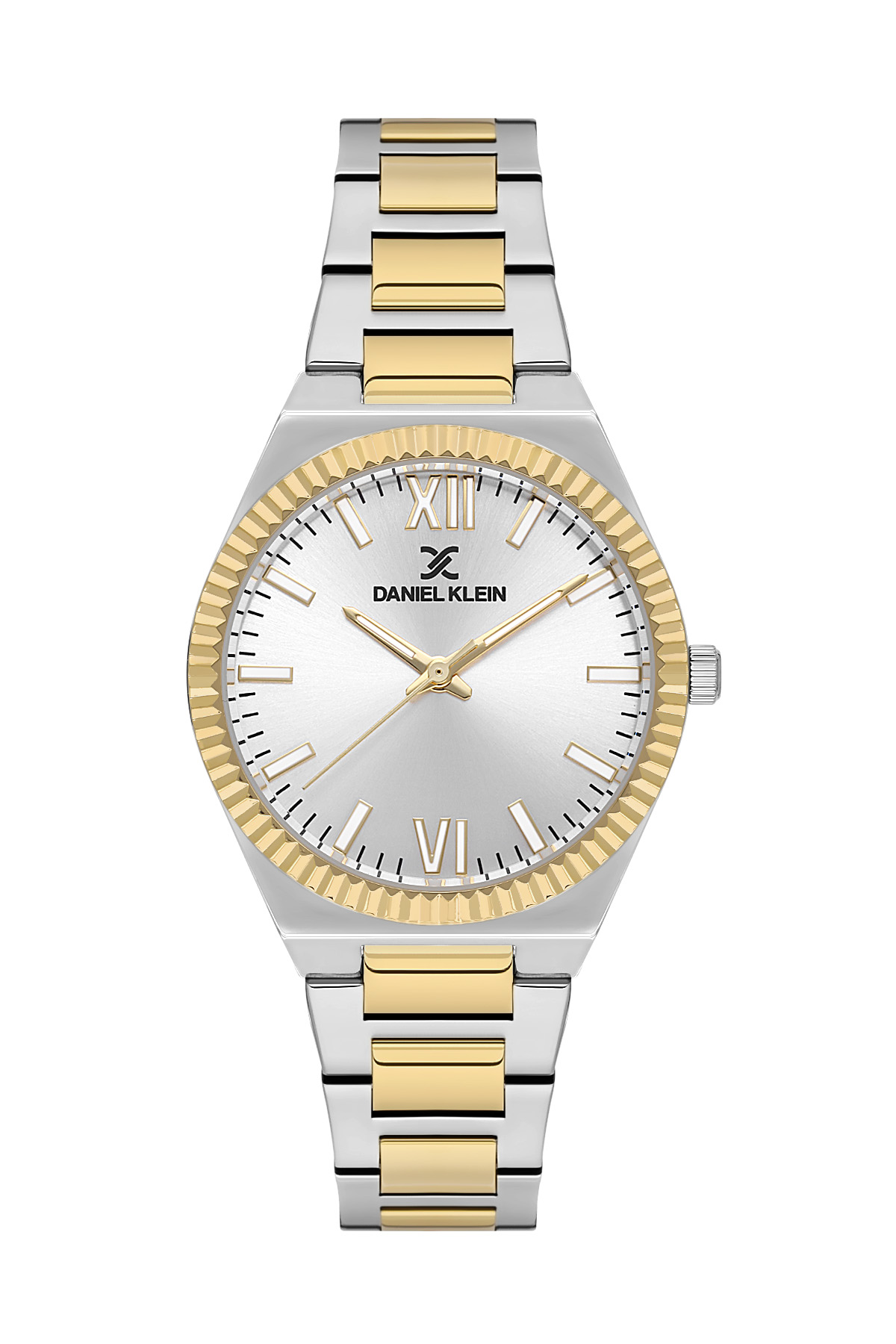 Daniel Klein 33mm Womens Metal Fluted Watch, Dragonfly Dial Steel Band - DK13712 - Picture 8 of 11
