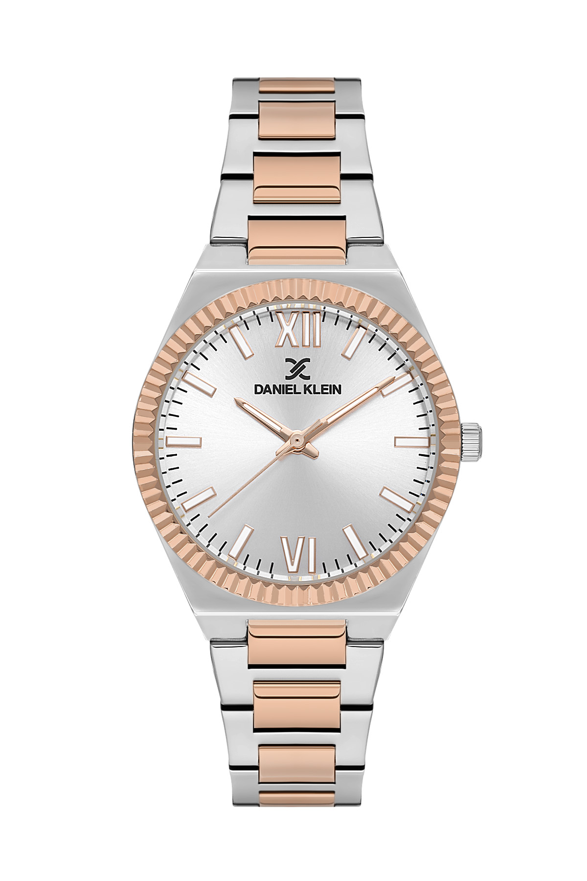 Daniel Klein 33mm Womens Metal Fluted Watch, Dragonfly Dial Steel Band - DK13712 - Picture 10 of 11