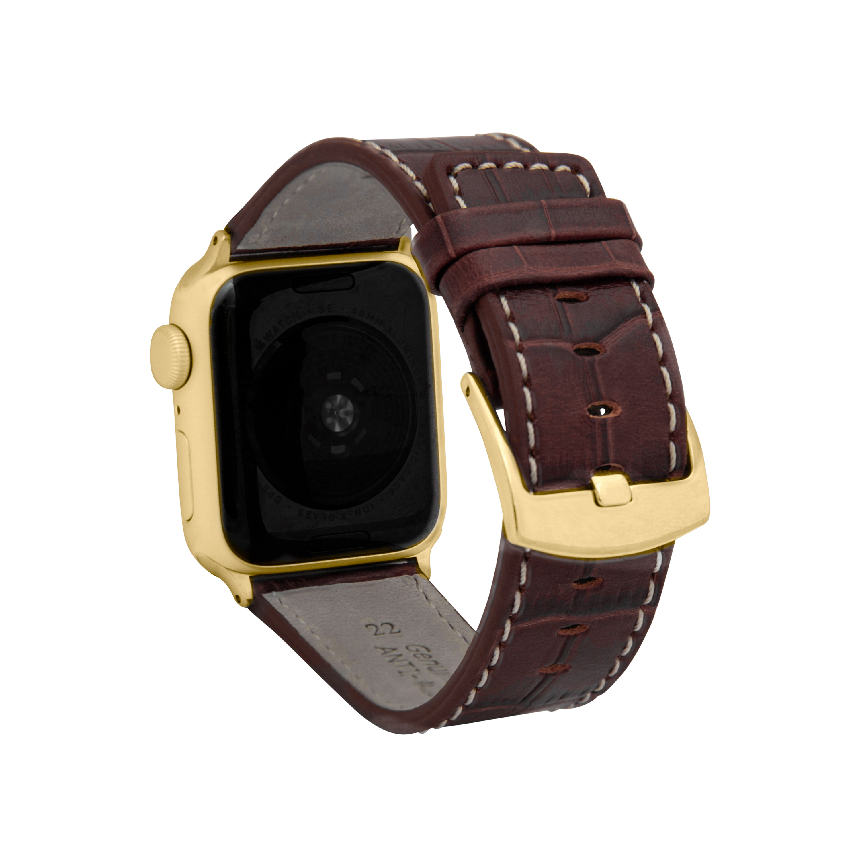 Mens Square Tip Leather Watch Strap for Apple Watch Band 42mm Series 3 2 1 - Picture 21 of 28