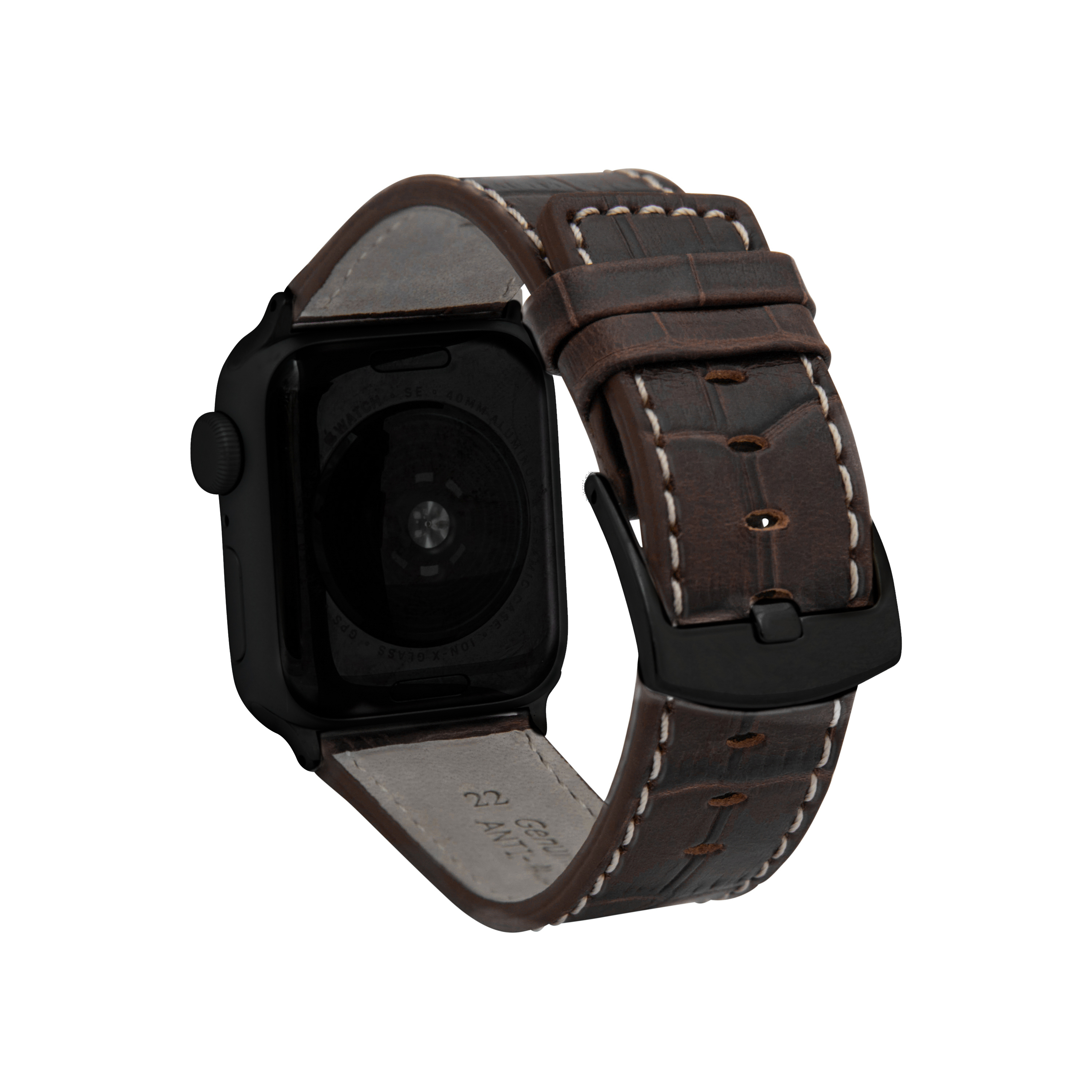 Mens Square Tip Leather Watch Strap for Apple Watch Band 42mm Series 3 2 1 - Picture 14 of 28