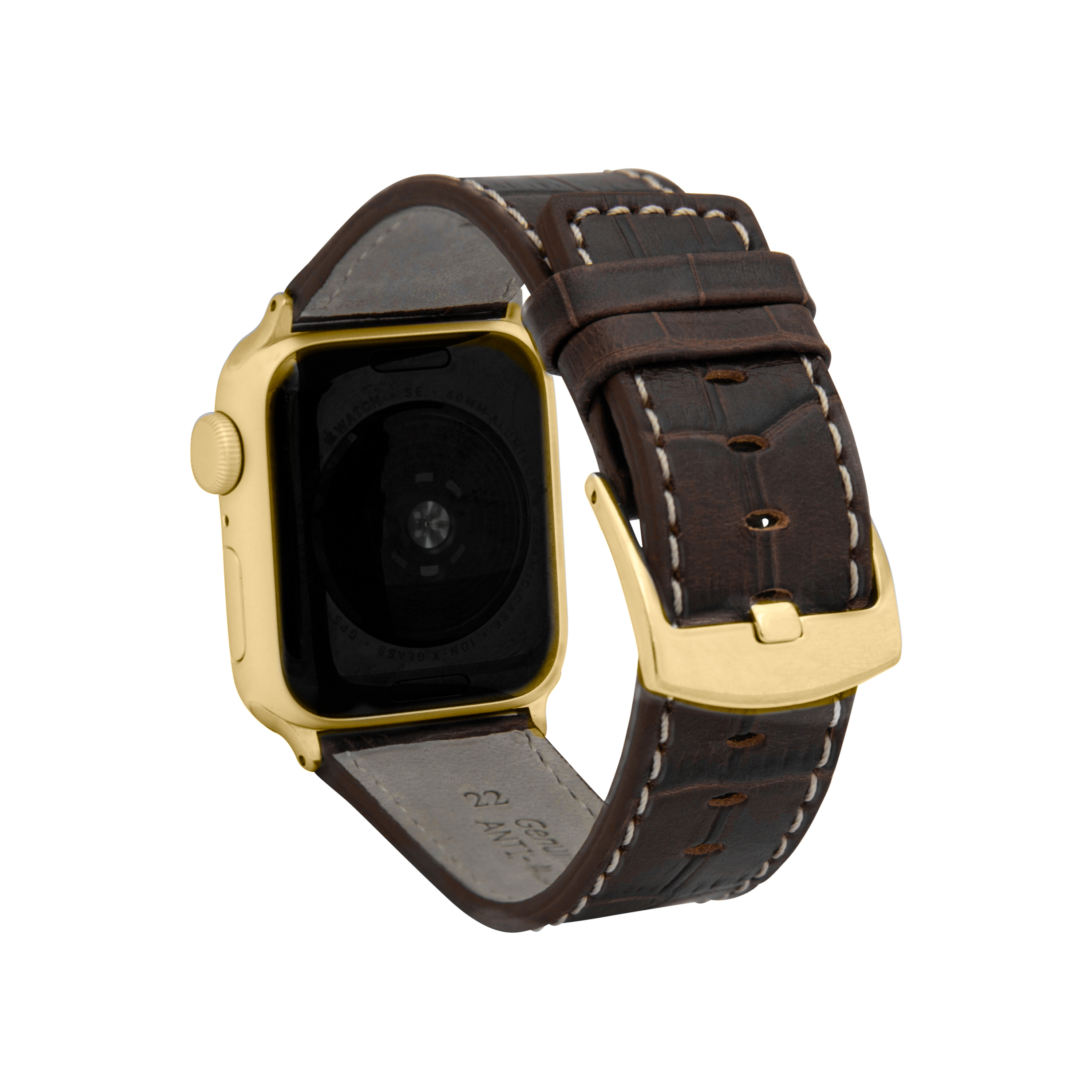 Mens Square Tip Leather Watch Strap for Apple Watch Band 42mm Series 3 2 1 - Picture 16 of 28