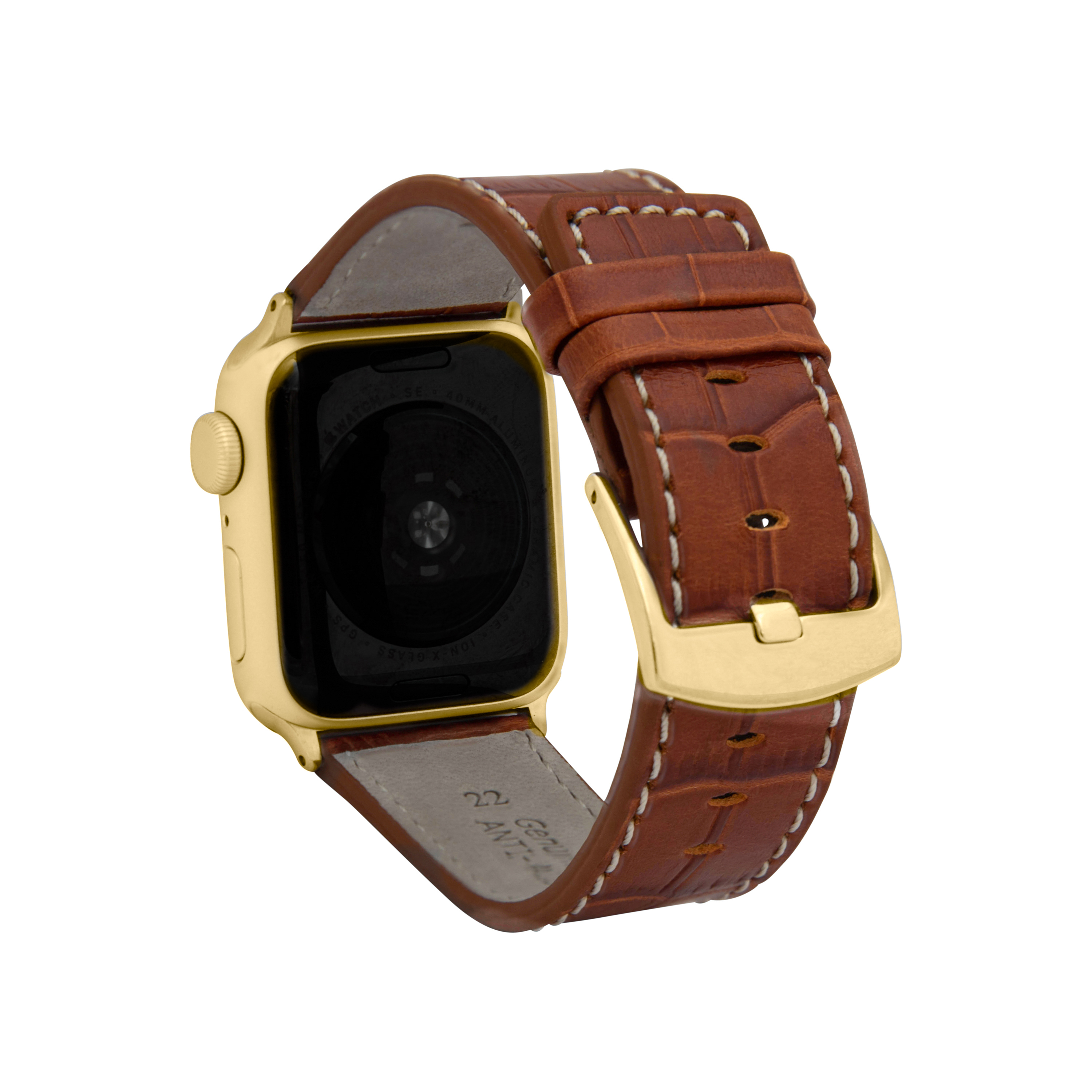 Mens Square Tip Leather Watch Strap for Apple Watch Band 42mm Series 3 2 1 - Picture 25 of 28