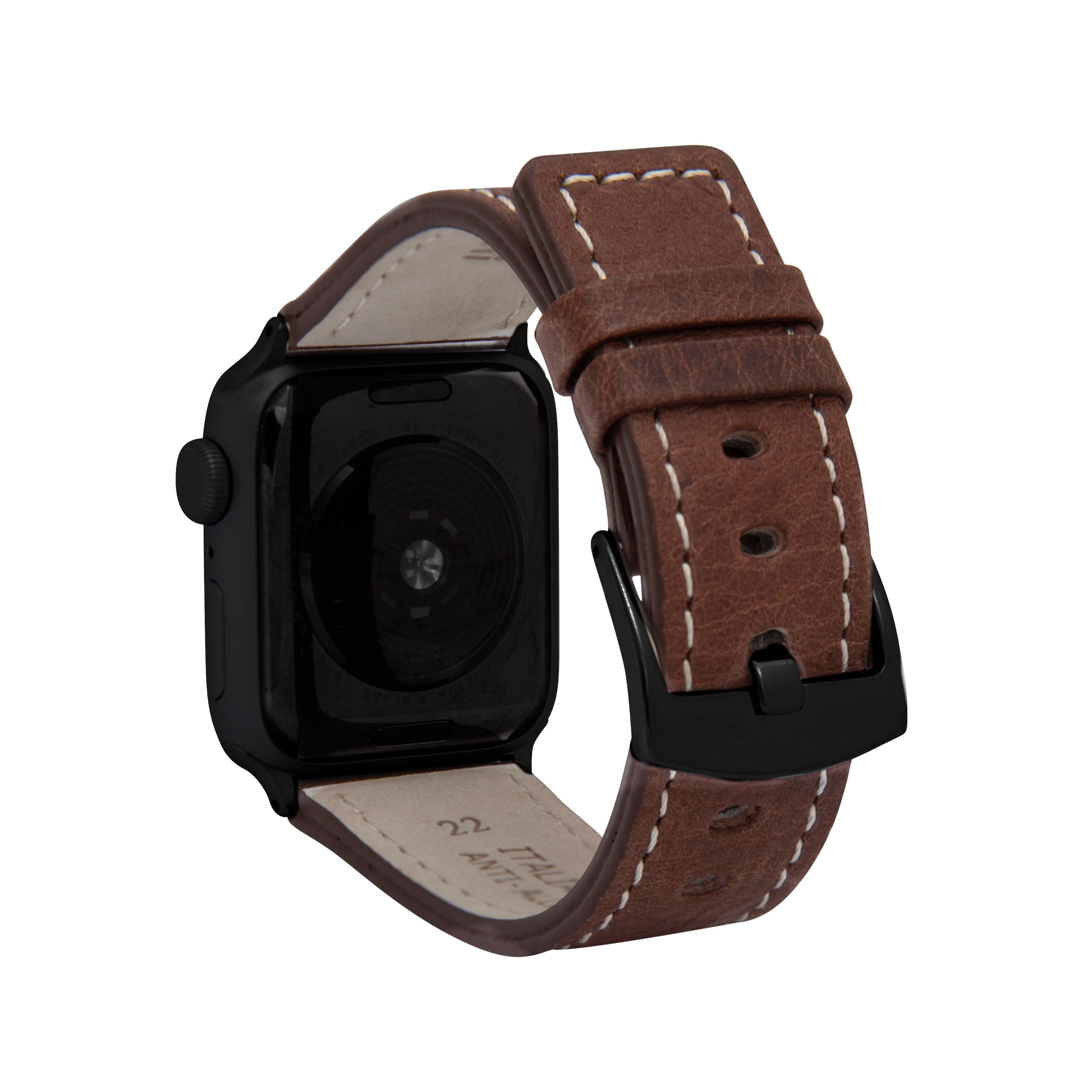 Mens Square Tip Leather Watch Strap for Apple Watch Band 42mm Series 3 2 1 - Picture 15 of 28