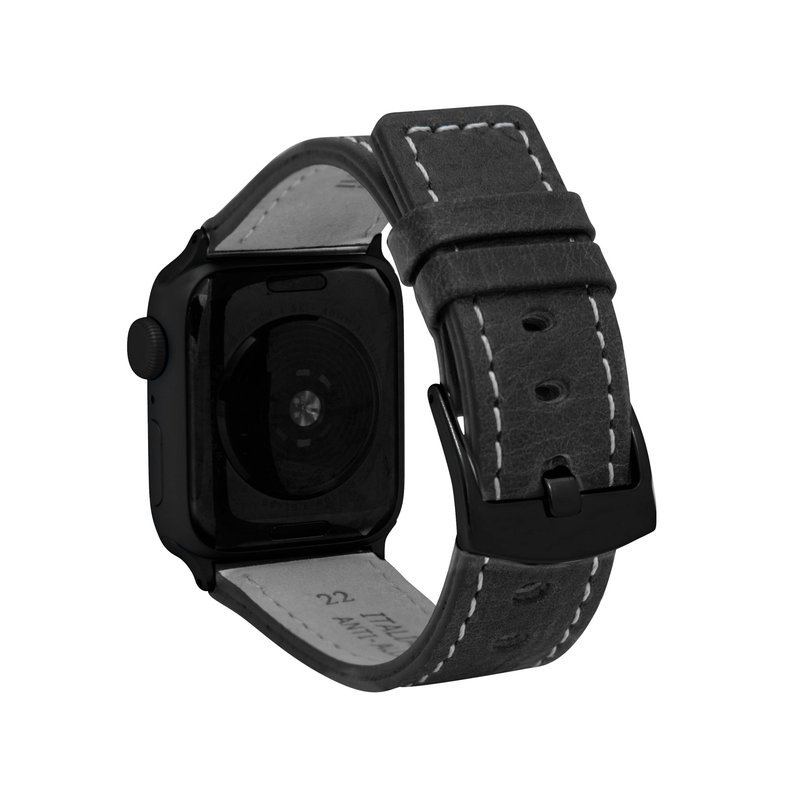 Mens Square Tip Leather Watch Strap for Apple Watch Band 42mm Series 3 2 1 - Picture 9 of 28