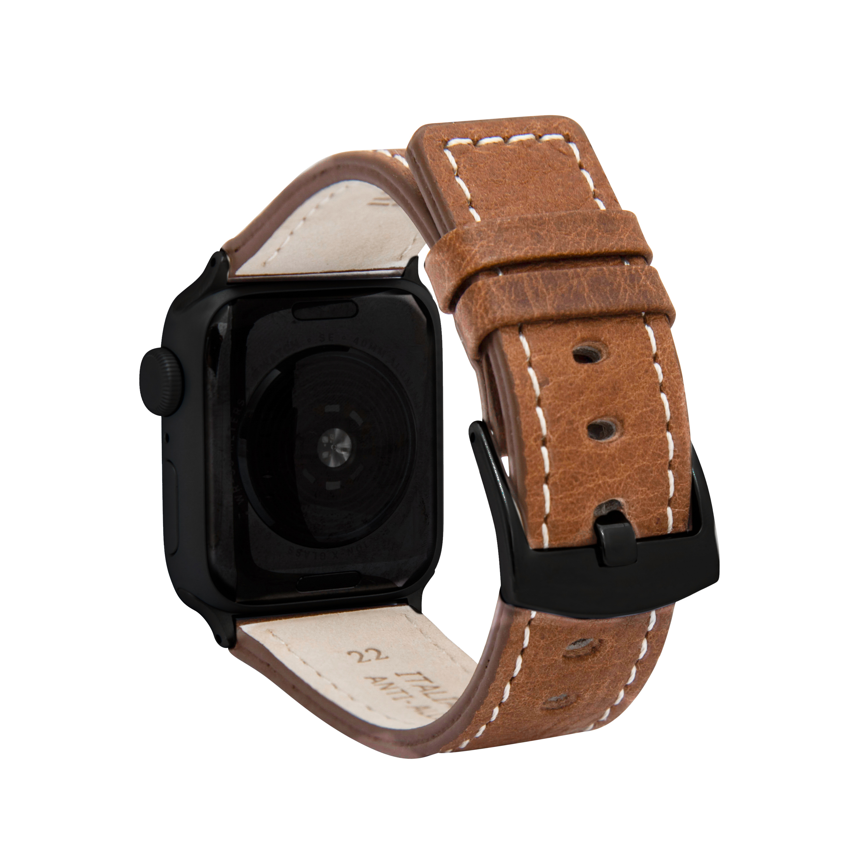 Mens Square Tip Leather Watch Strap for Apple Watch Band 42mm Series 3 2 1 - Picture 24 of 28