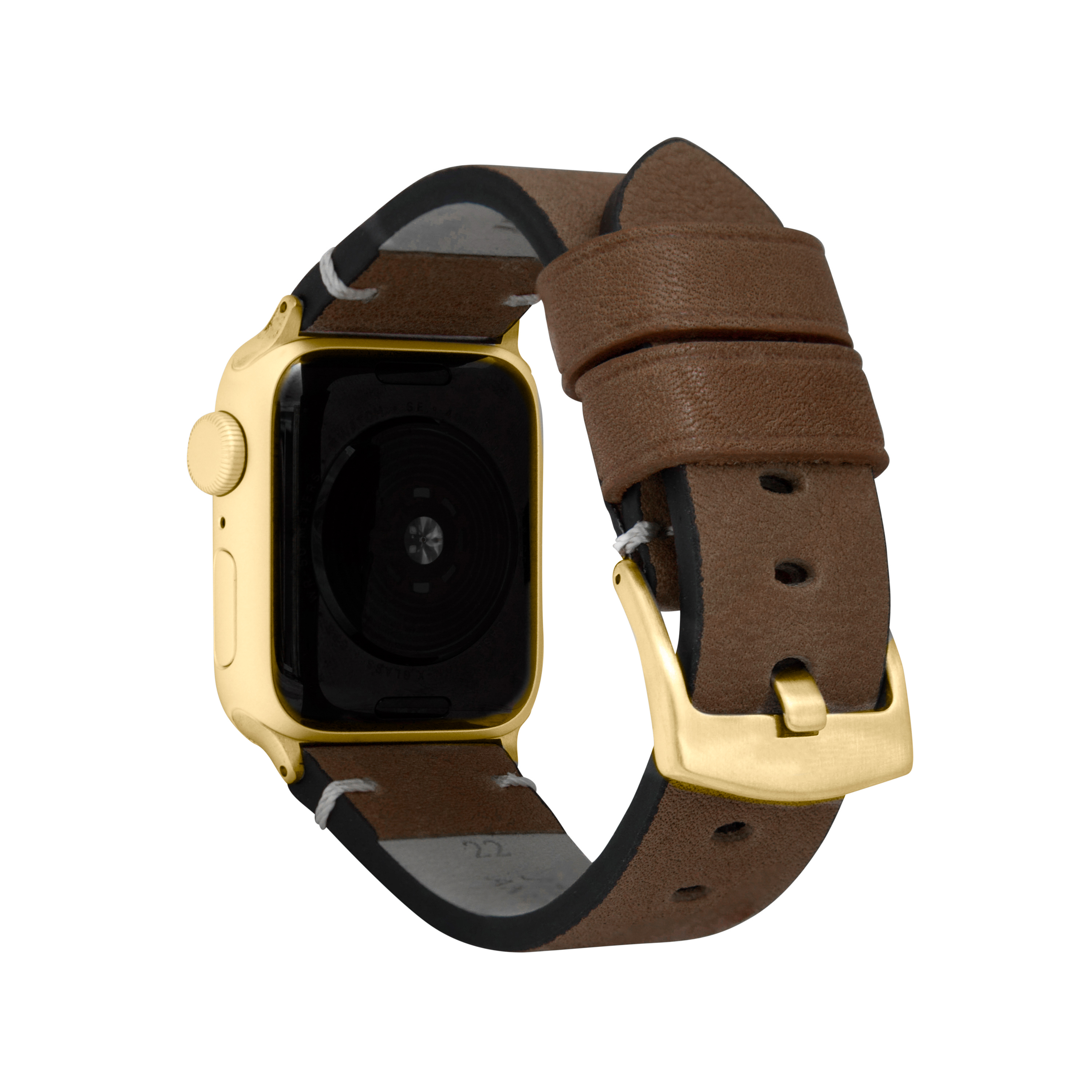 Herren Distressed Lederarmband für Apple Watch Band 45mm Series 9 8 7 - Bild 13 von 20