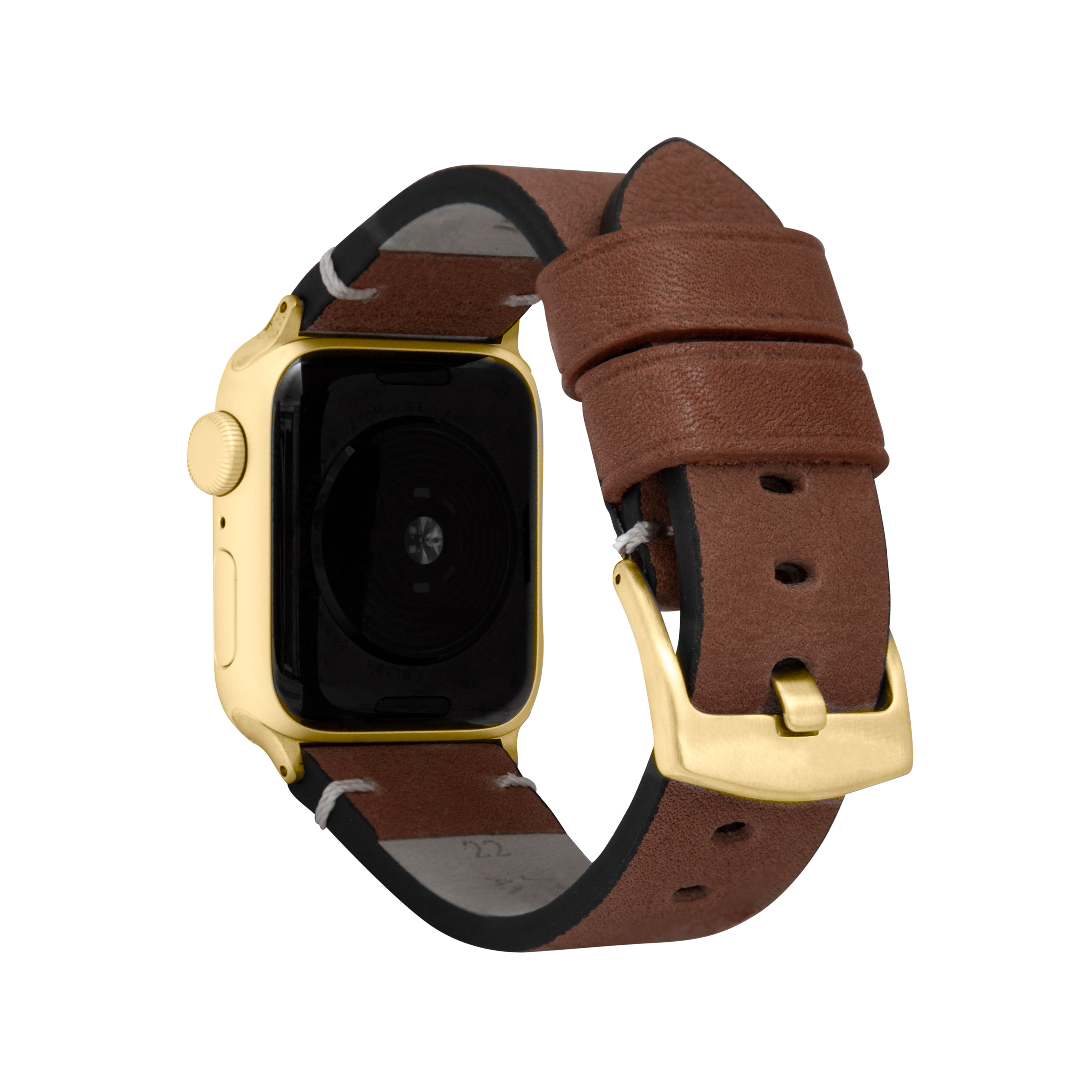 Herren Distressed Lederarmband für Apple Watch Band 45mm Series 9 8 7 - Bild 16 von 20