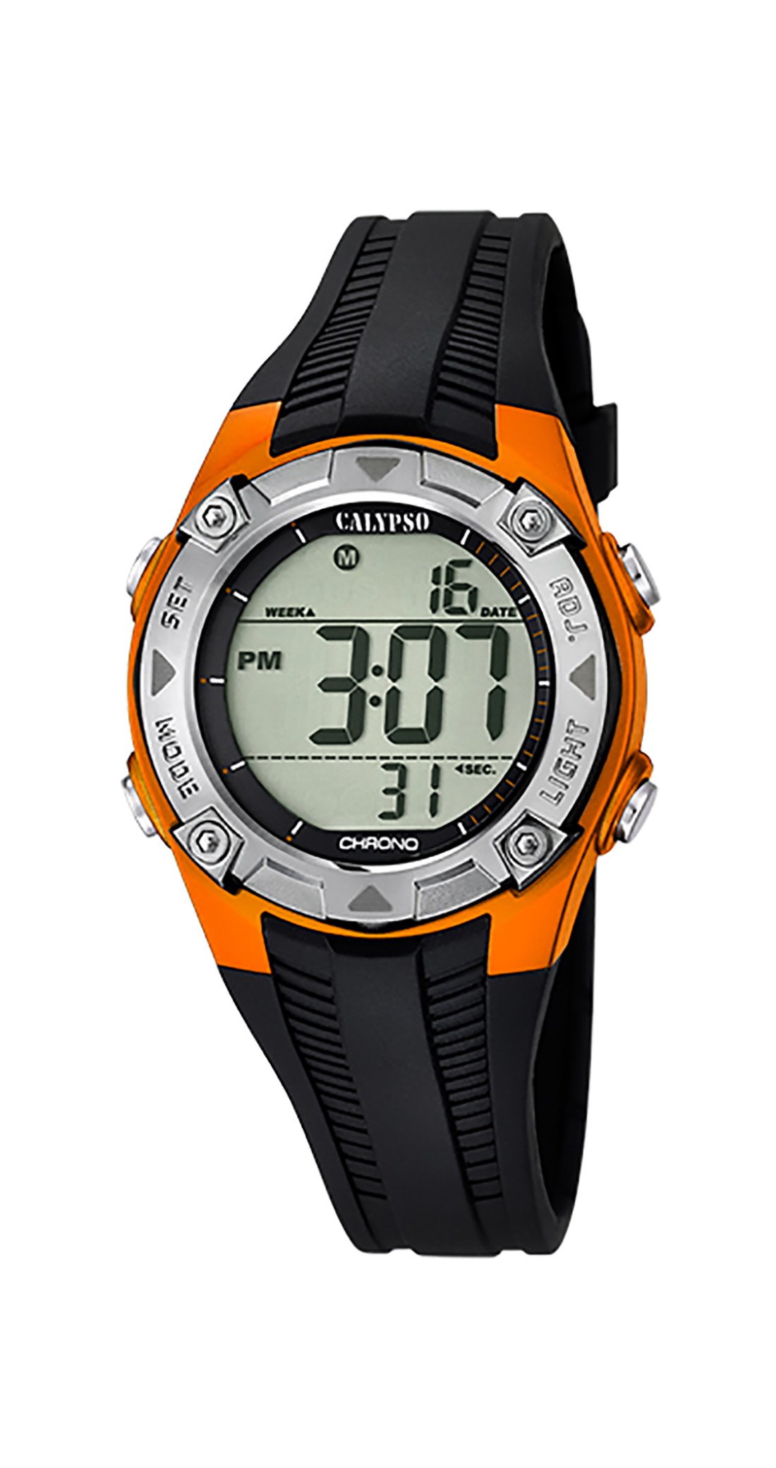 Calypso 37mm Kids Digital Watch for Boys, Silicone, Alarm Chrono, Light - K5685 - Picture 5 of 5