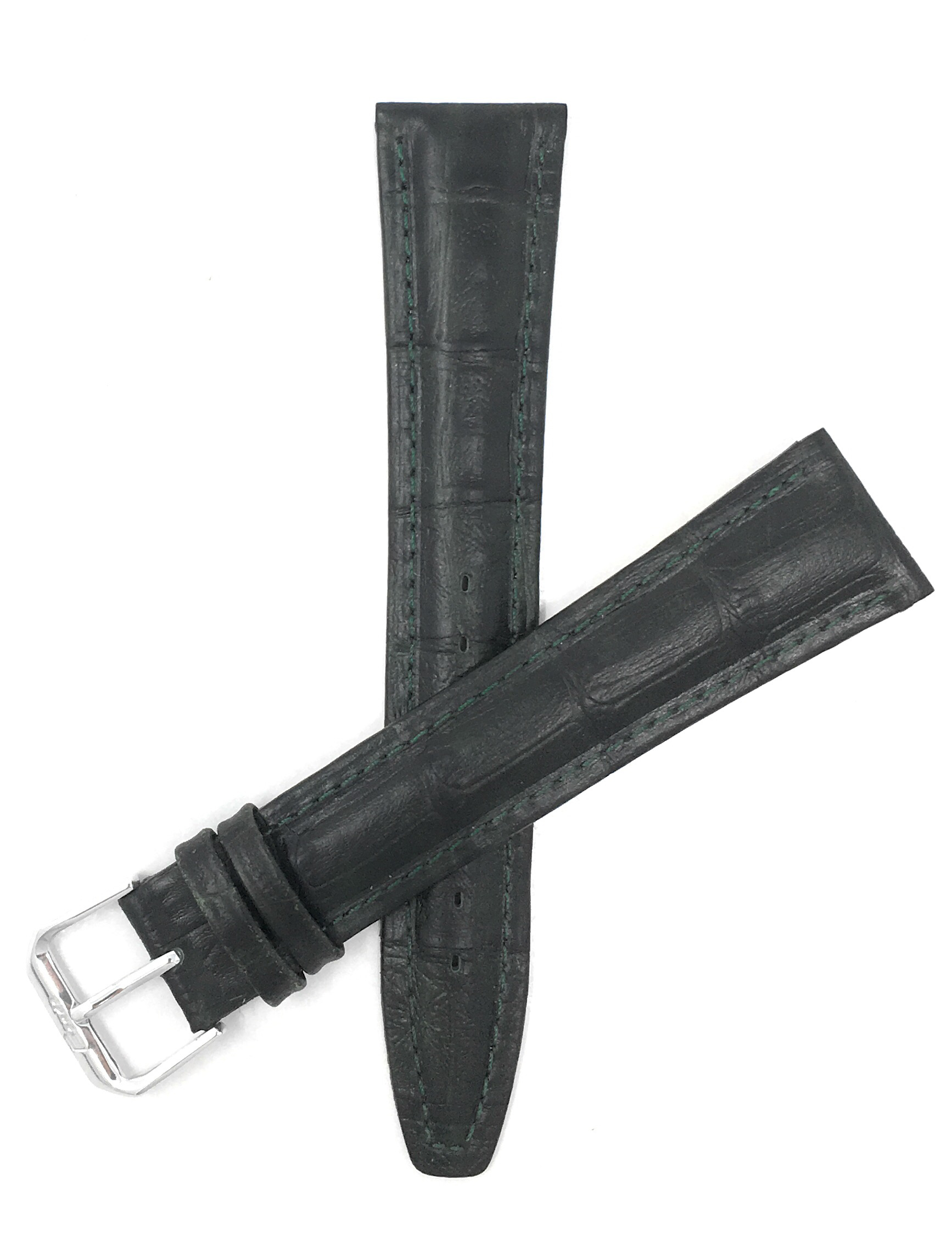 Bandini Extra Long Watch Band, Leather Strap, Alligator Pattern, 12mm - 20mm