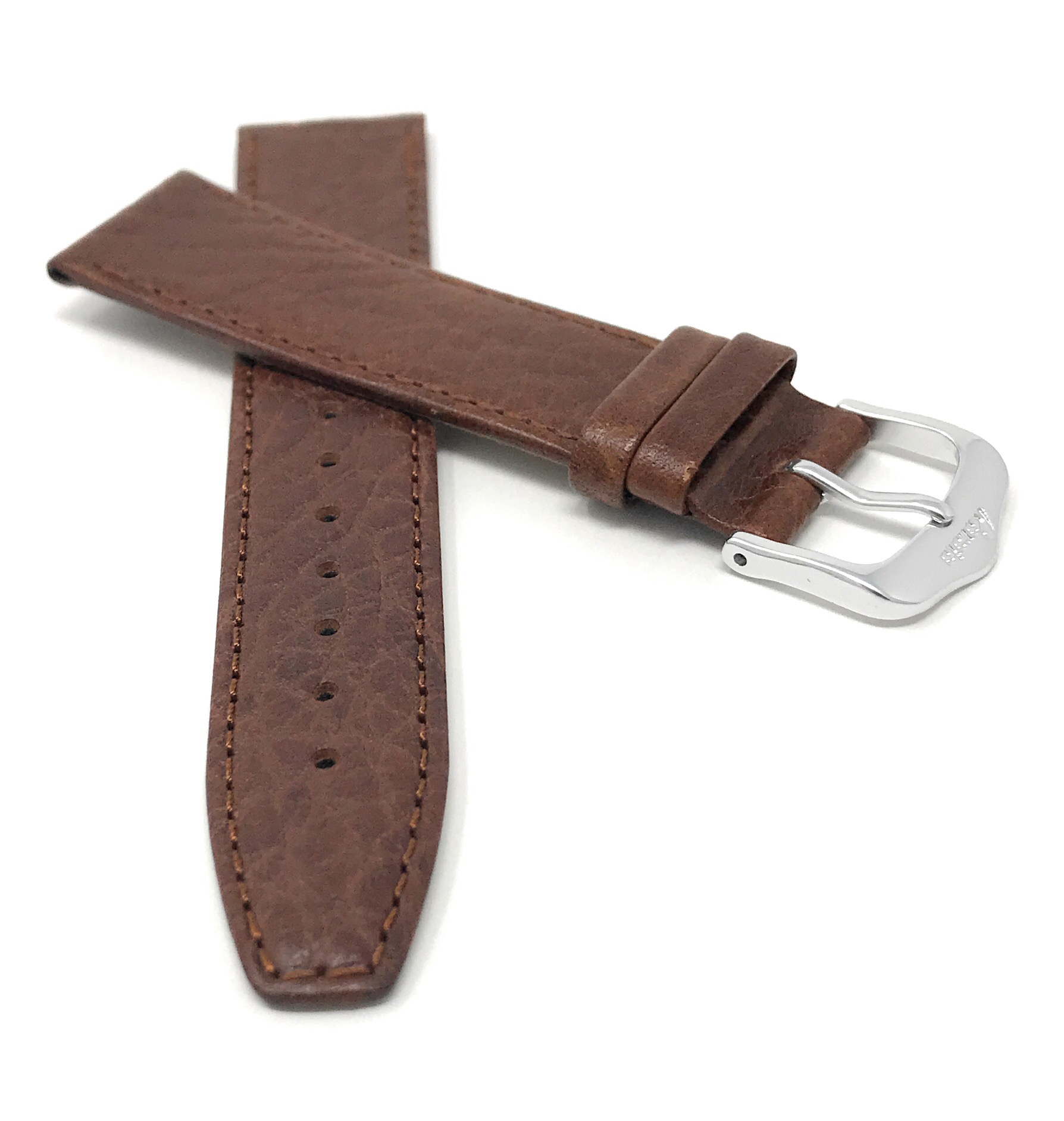 Bandini Watch Band, Leather Strap, Grained Pattern, 8mm 20mm Extra