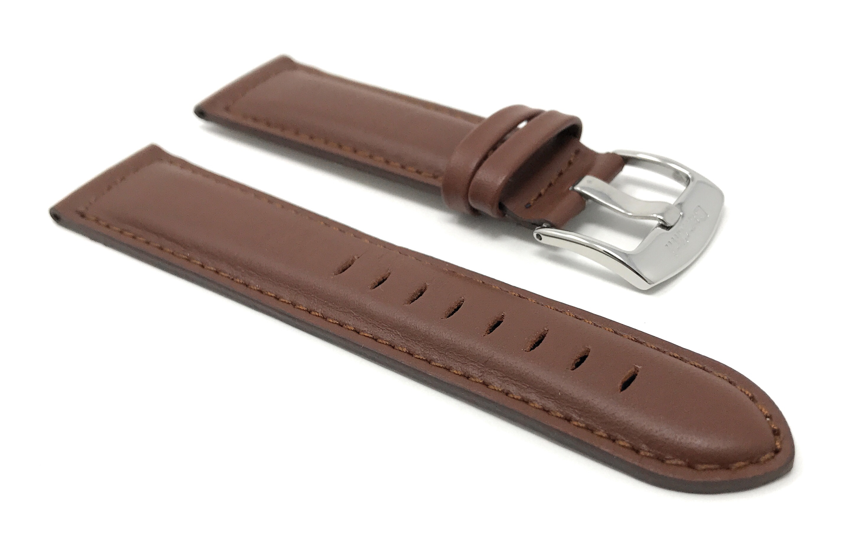 Bandini Watch Band, Leather Strap, Black Brown Tan, 18mm - 30mm Extra 