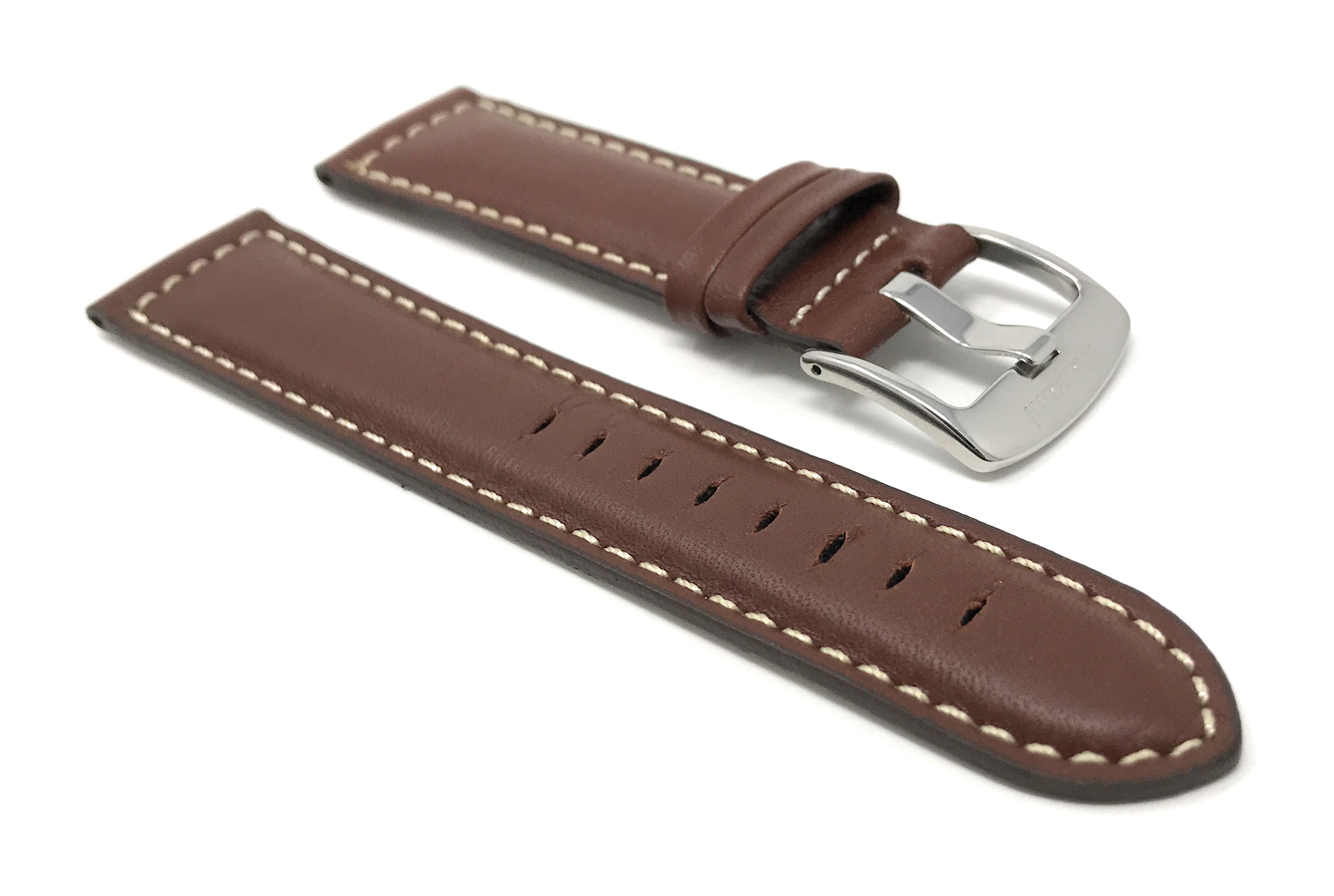 Bandini Watch Band, Leather Strap, Black Brown Tan, 18mm - 30mm Extra ...