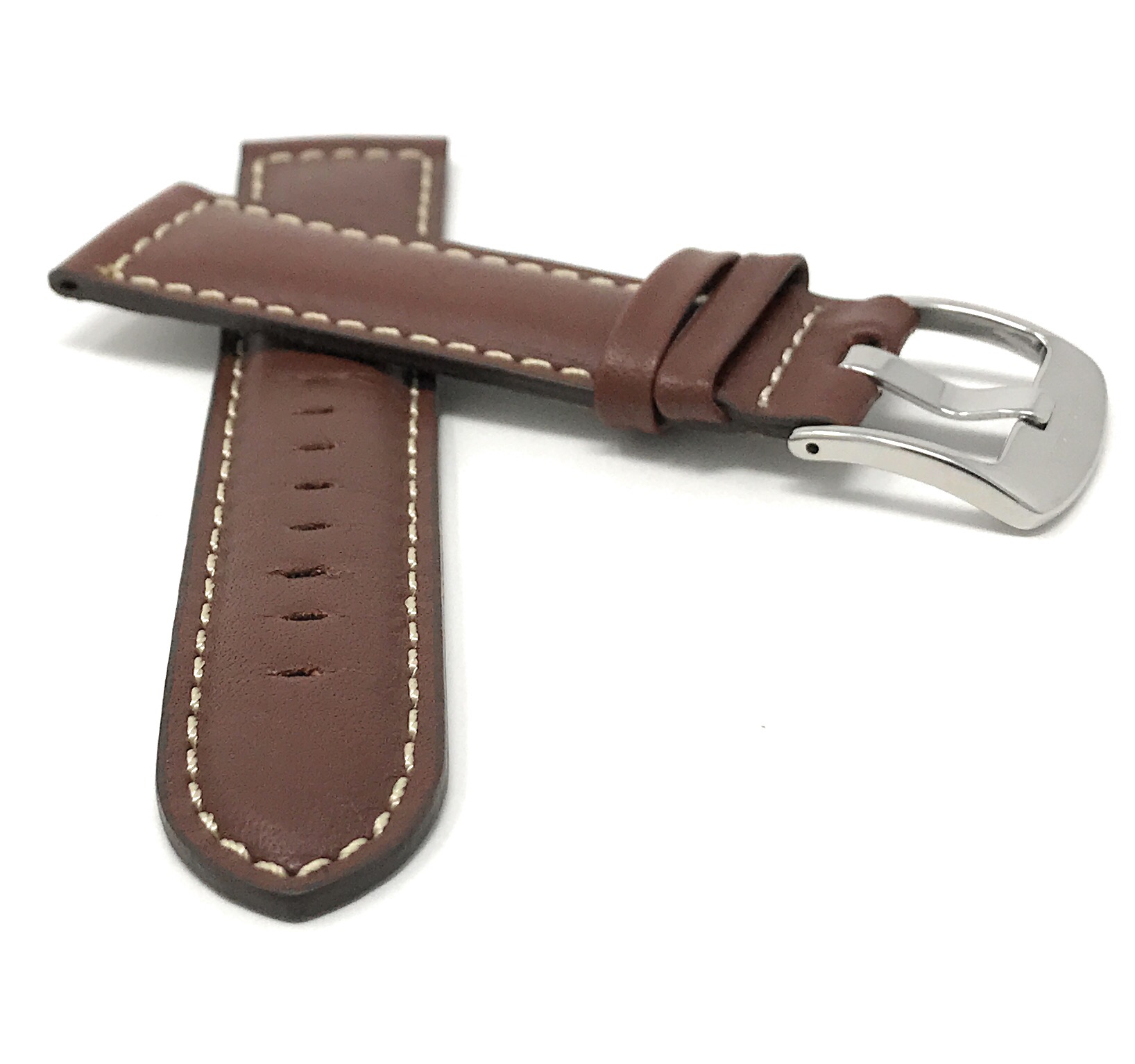 Bandini Watch Band, Leather Strap, Black Brown Tan, 18mm - 30mm Extra ...