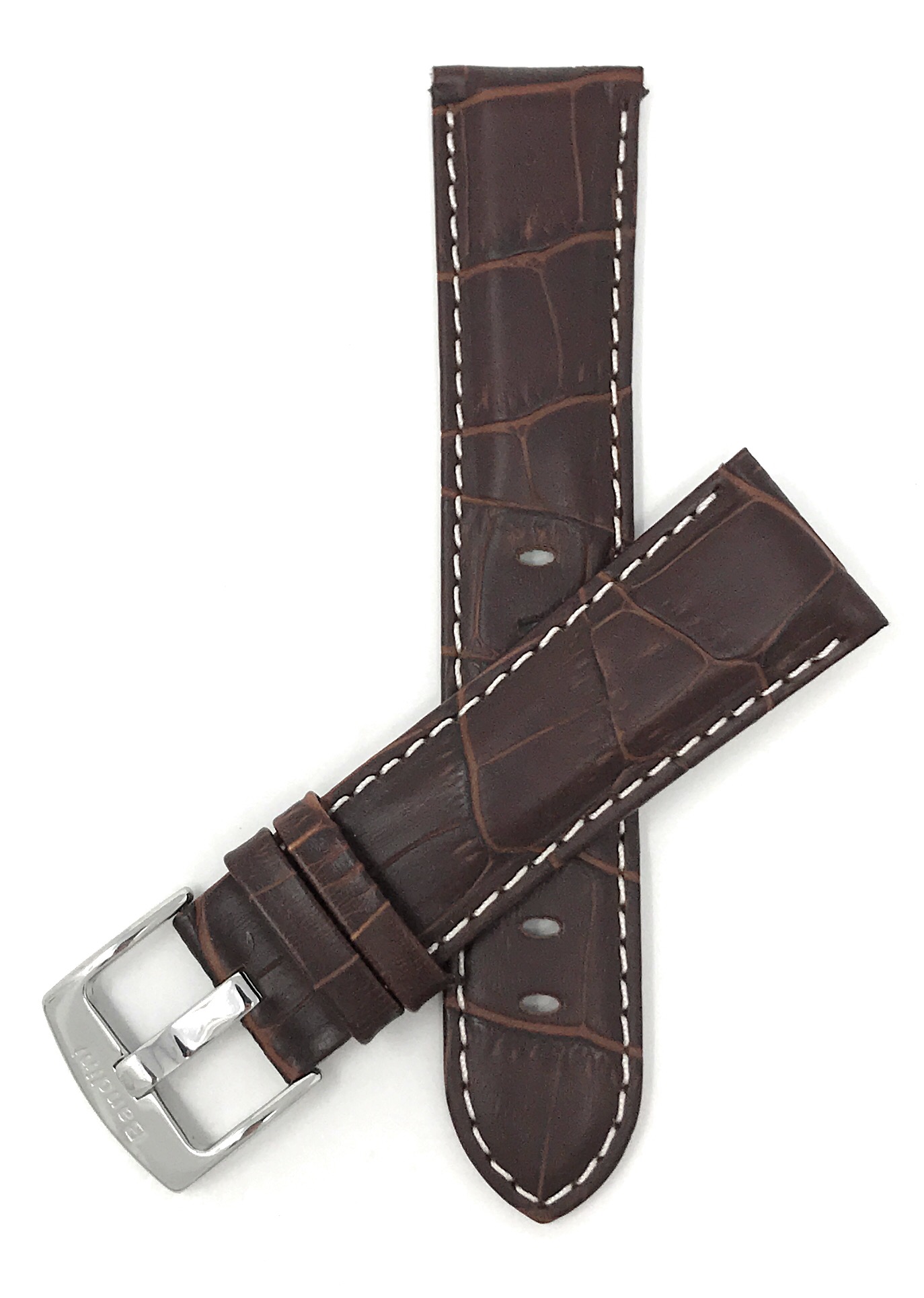 Bandini Mens Watch Band, Alligator Style, Leather Strap, 18mm - 26mm ...