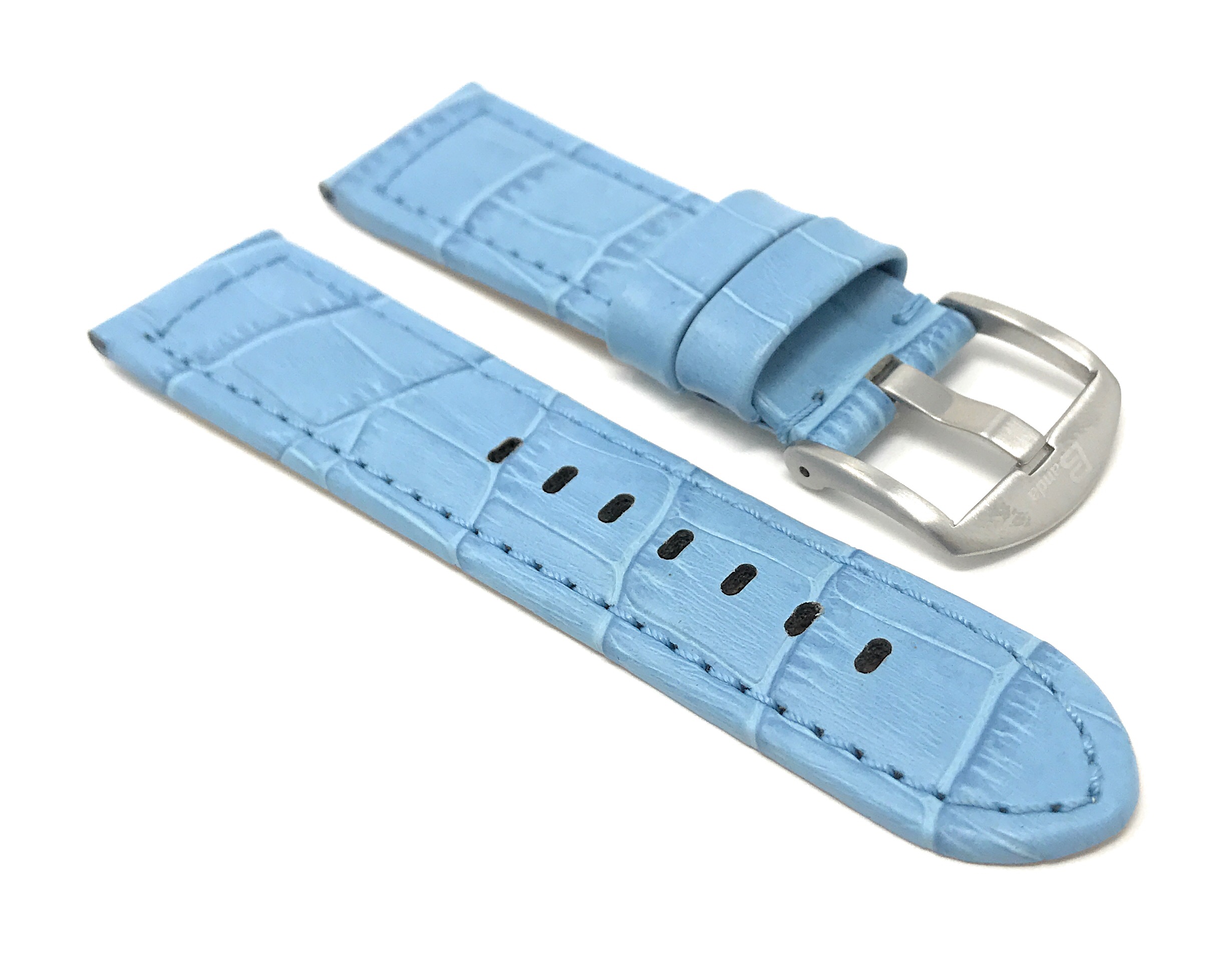 Bandini Mens Leather Watch Band Strap Alligator Pat 12 Colors 18 20 22 24mm Ebay 1177