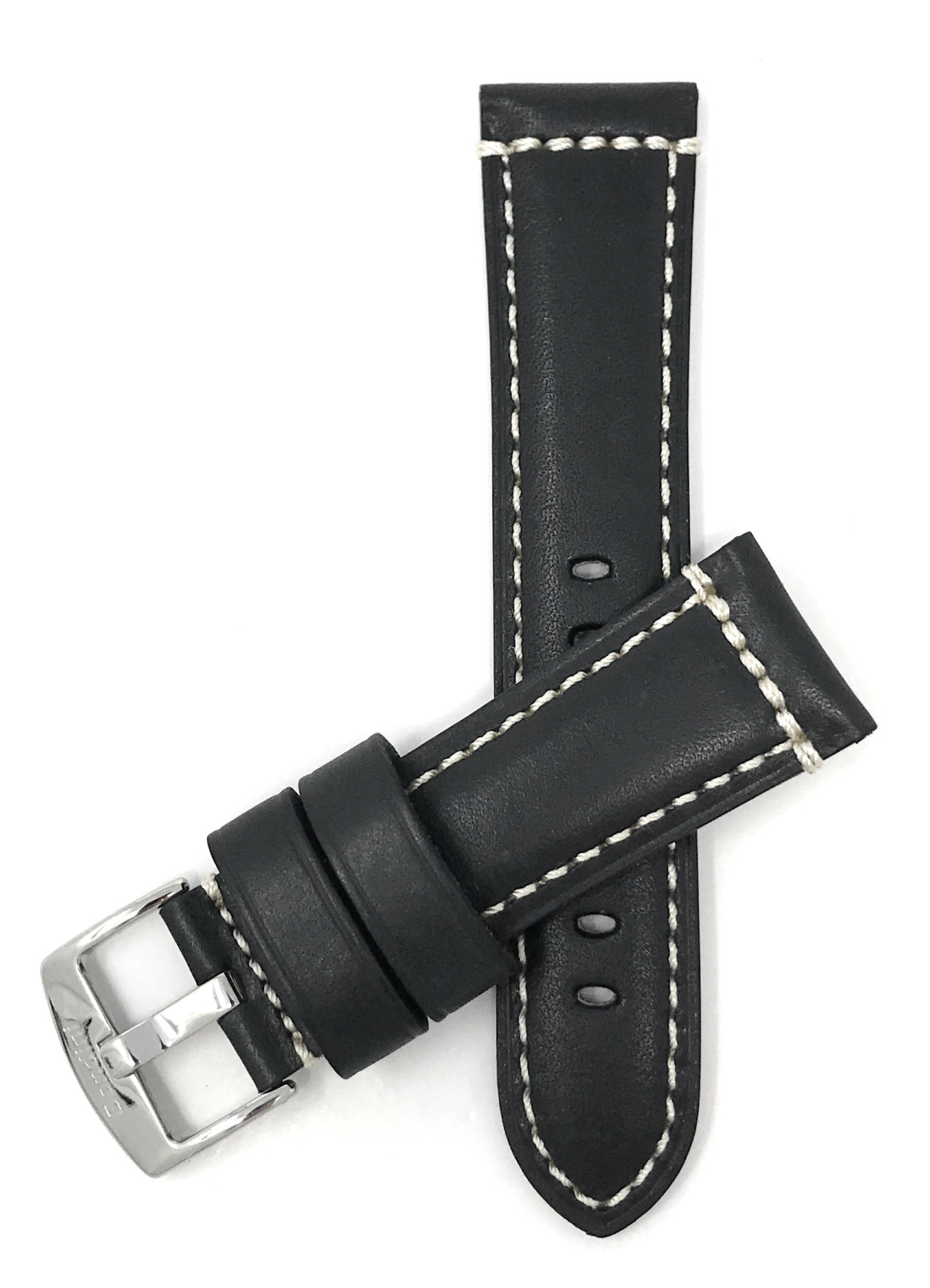 22mm Double Stitch Leather Watch Band Strap for Tissot T