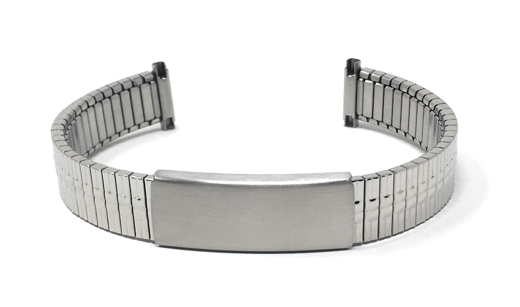 Bandini Steel Stretch Watch Band Expansion Strap Adjustable Silver