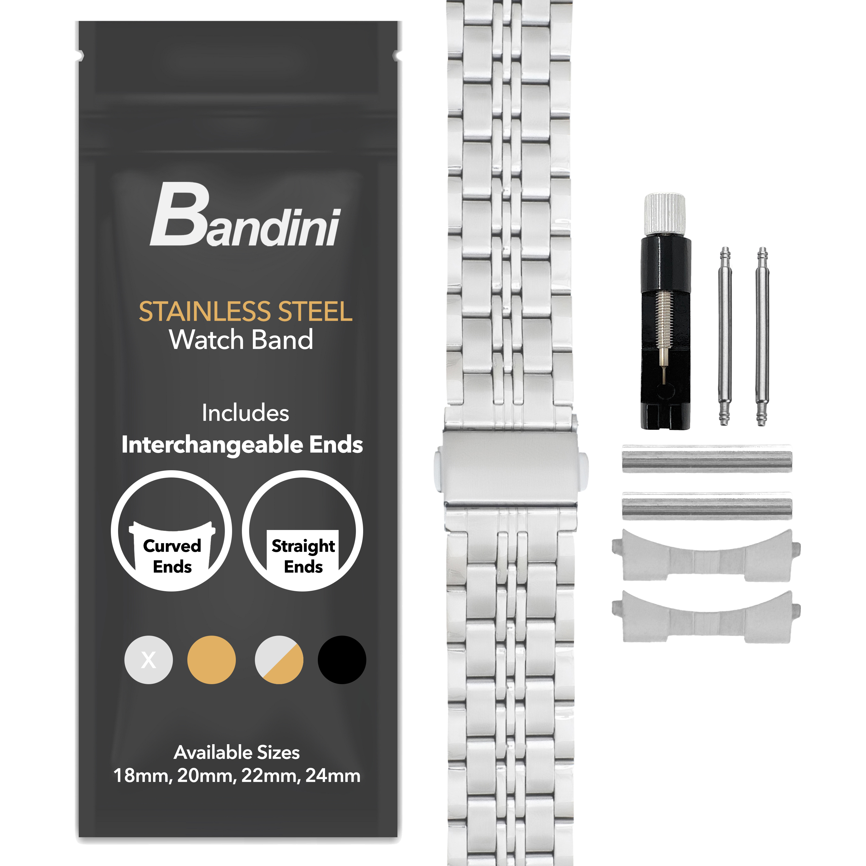 22mm Jubilee Stainless Steel Metal Watch Band for Citizen Brycen