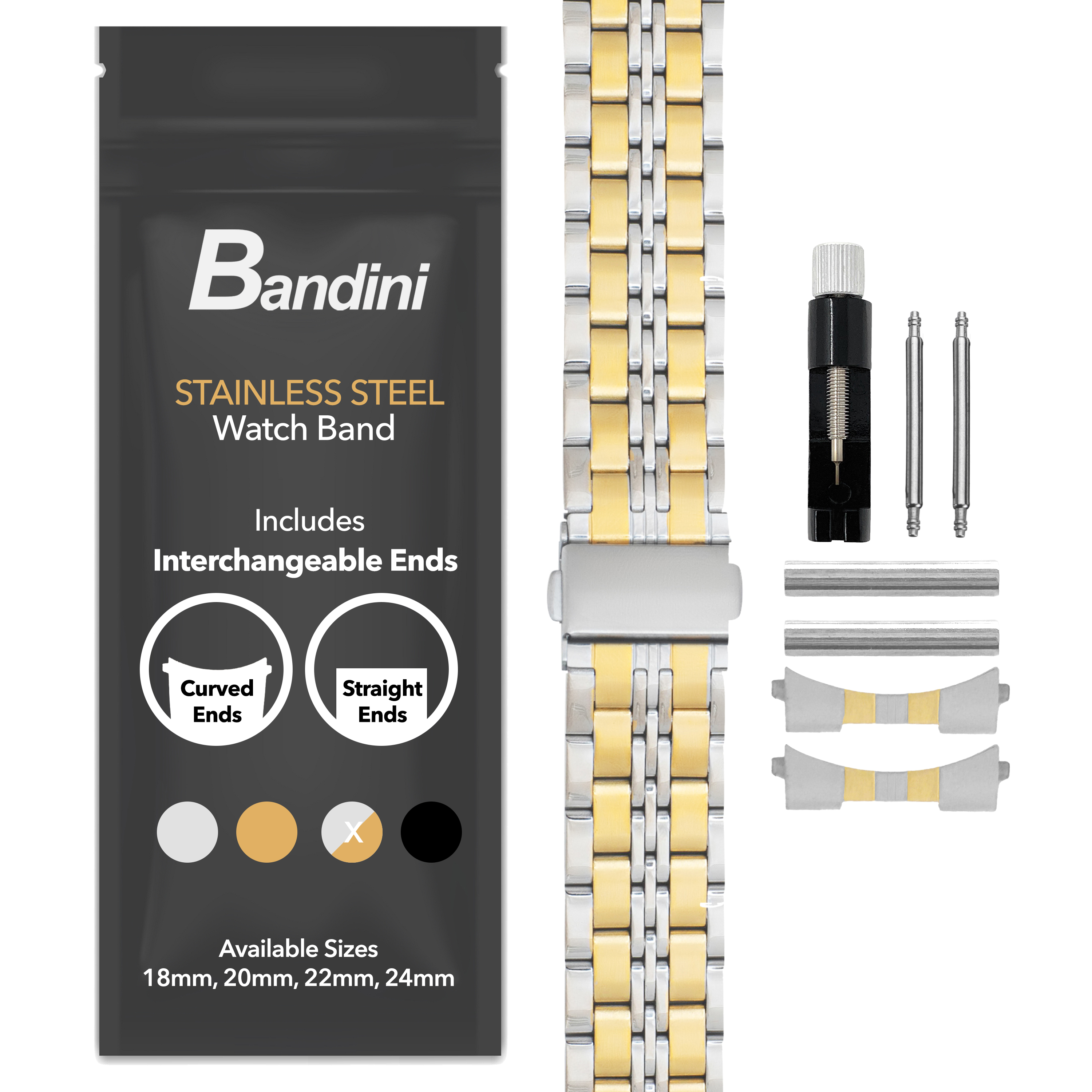 22mm Jubilee Stainless Steel Metal Watch Band for Citizen Brycen